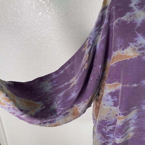 URU URU tie dye boho top M L - Picture 4 of 9